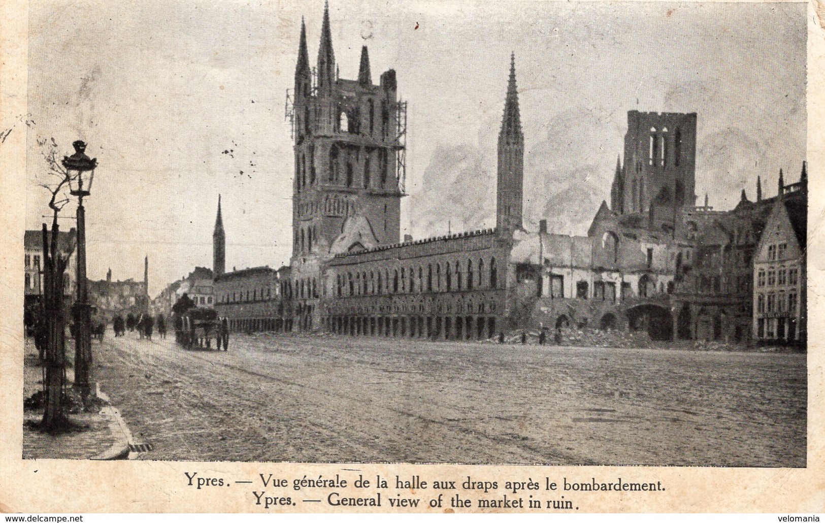 6258 Cpa Belgique - Ypres, Vue Générale - Autres & Non Classés