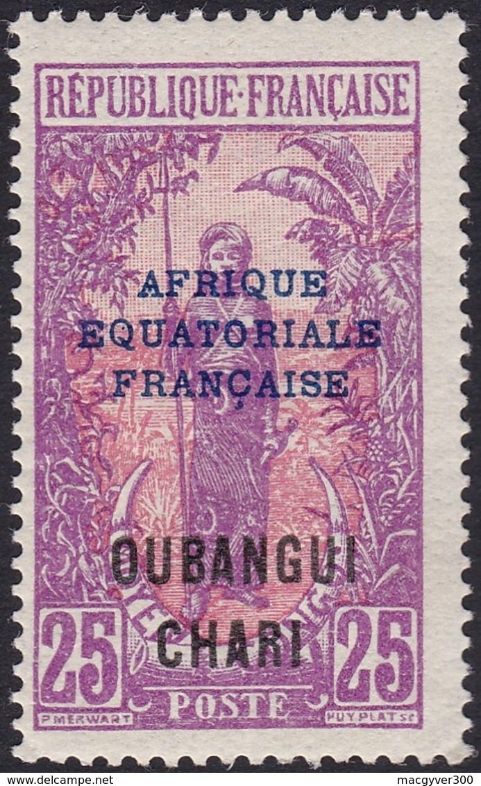 OUBANGUI, 1924-25, (Yvert 51 Au 58). - Neufs