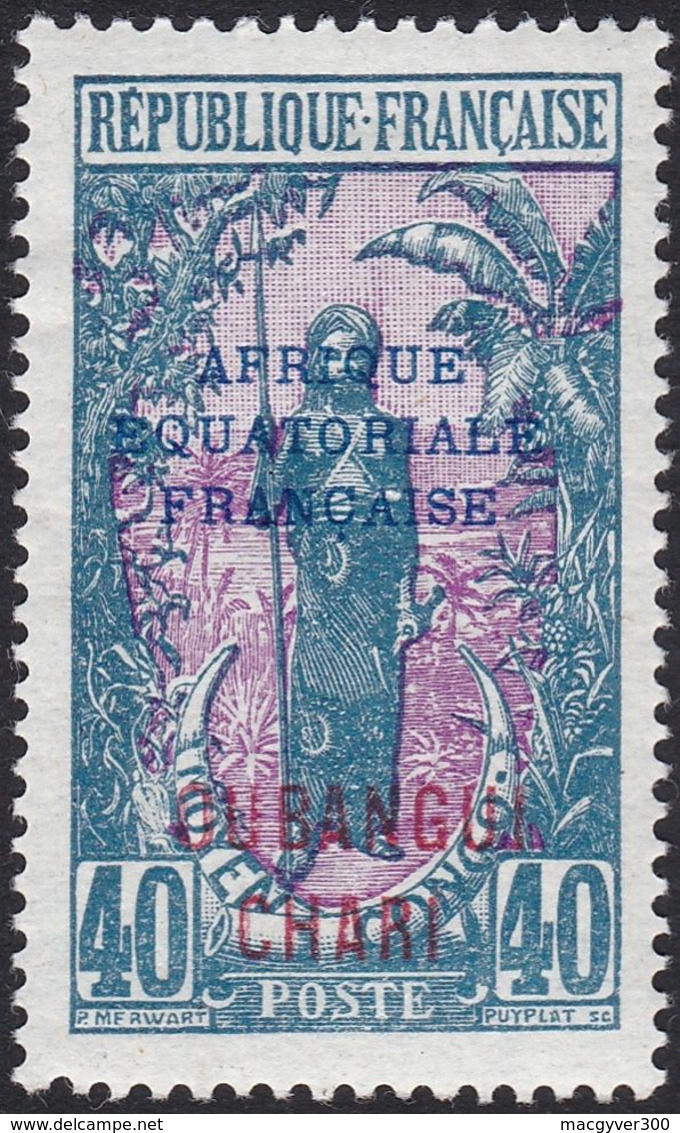 OUBANGUI, 1924-25, (Yvert 51 au 58).