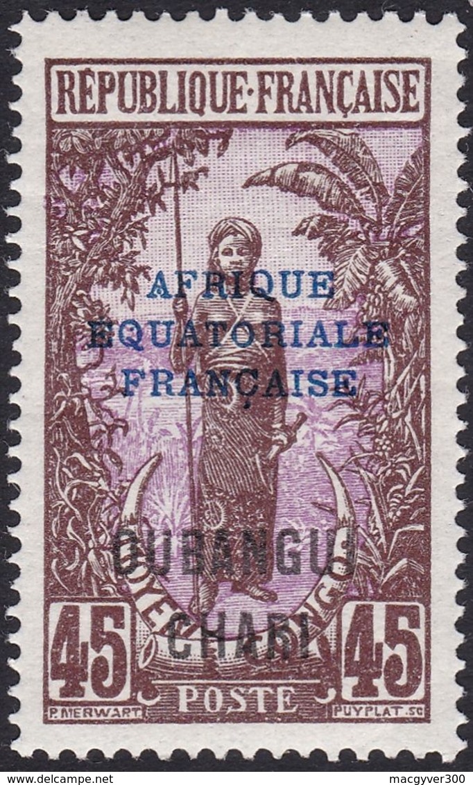 OUBANGUI, 1924-25, (Yvert 51 au 58).