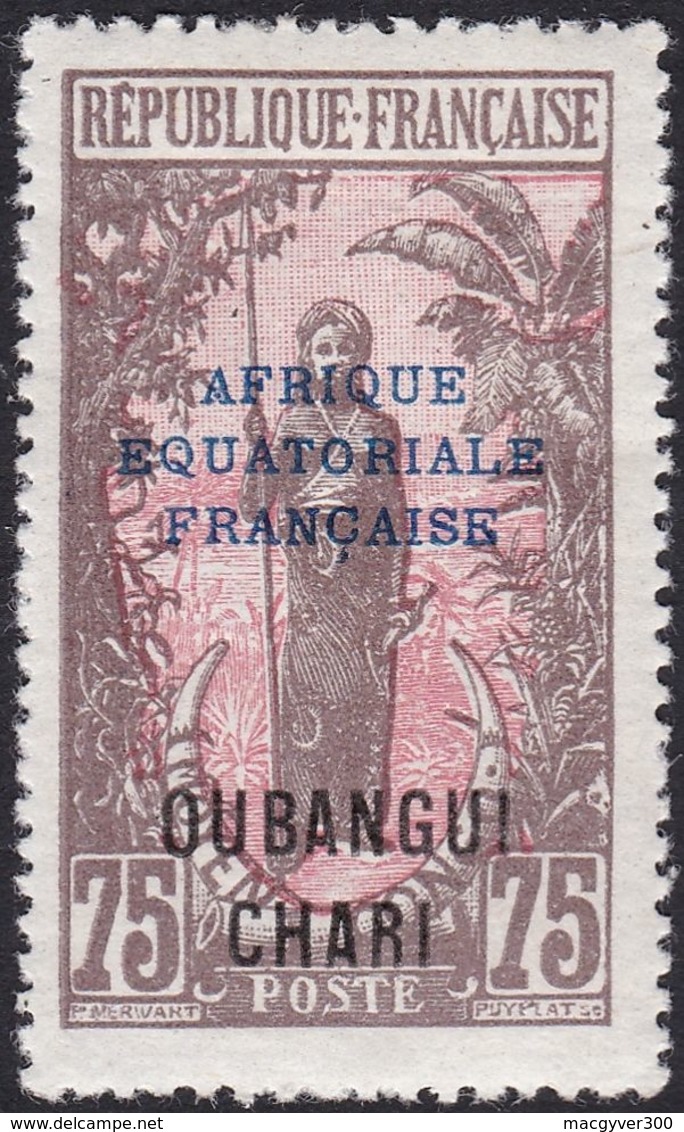 OUBANGUI, 1924-25, (Yvert 51 au 58).