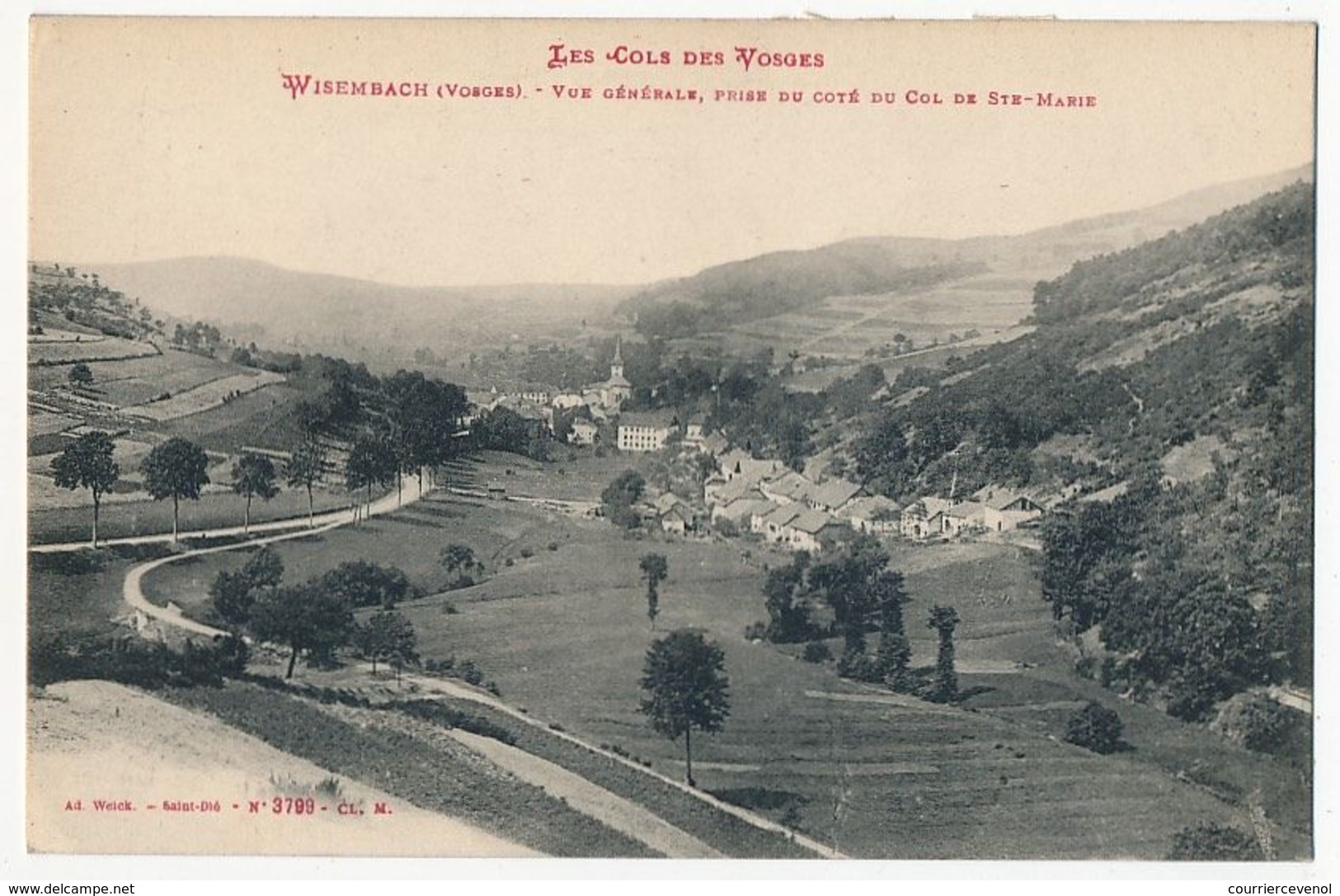 CPA - WISEMBACH (Vosges) - Vue Générale, Prise Du Coté Du Col Ste Marie - Sonstige & Ohne Zuordnung