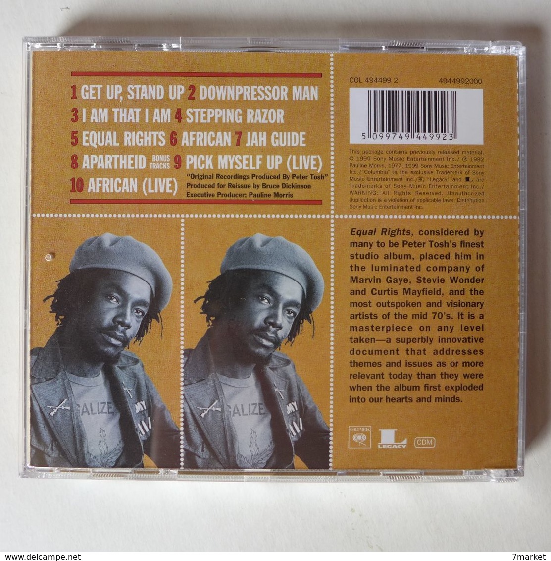 CD/   Peter Tosh -  Equal Rights  / TBE - Reggae