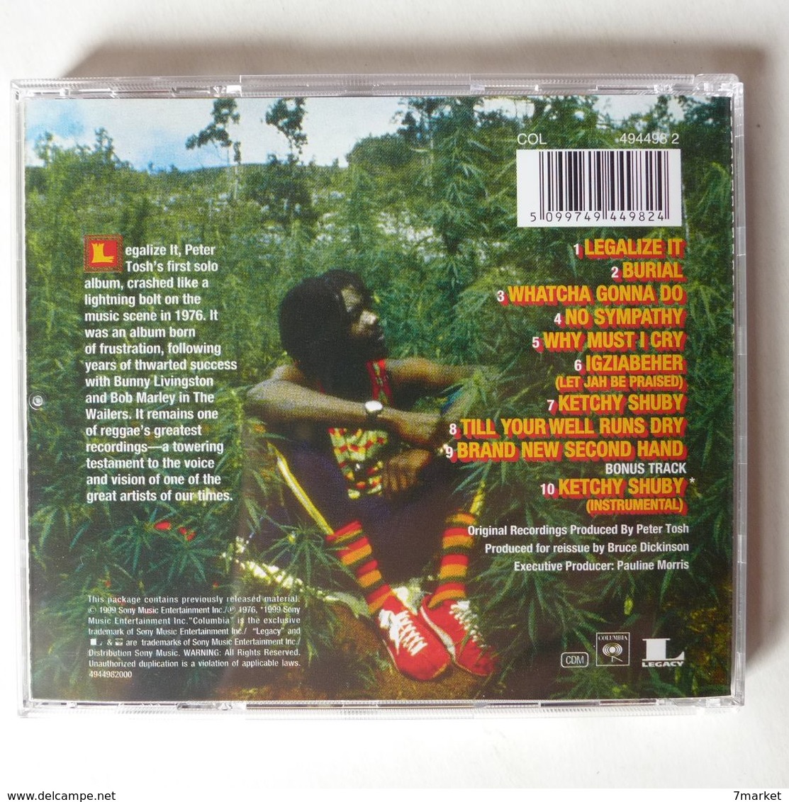 CD/  Peter Tosh - Legalize It  / TBE - Reggae