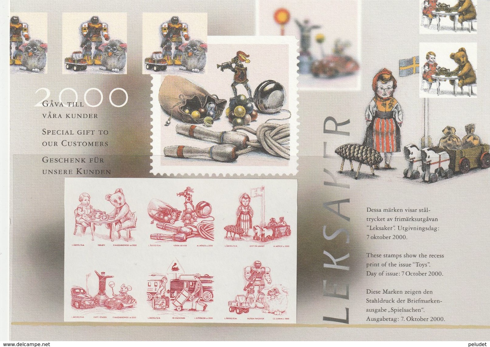 Finland 2000 - Special Gift To Our Customers - Block - Variedades Y Curiosidades