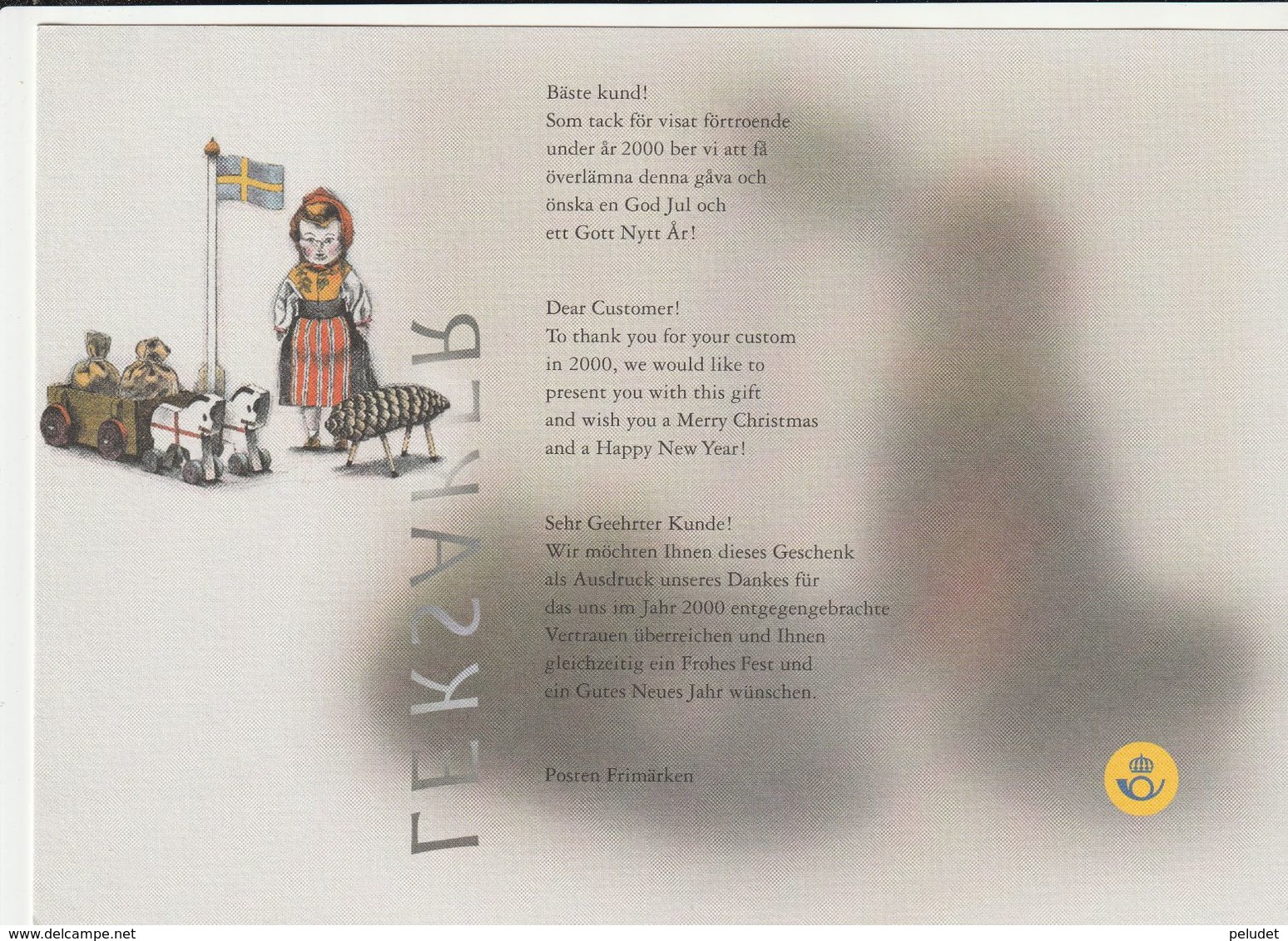 Finland 2000 - Special Gift To Our Customers - Block - Variétés Et Curiosités