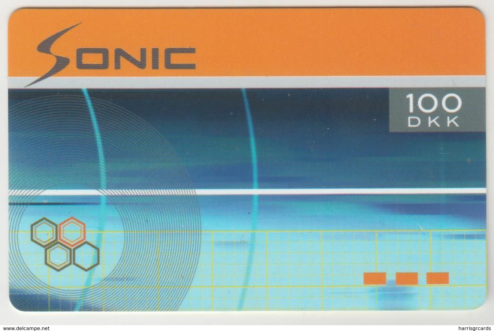 DENMARK - Sonic , Prepaid 100DKR, Used - Dänemark