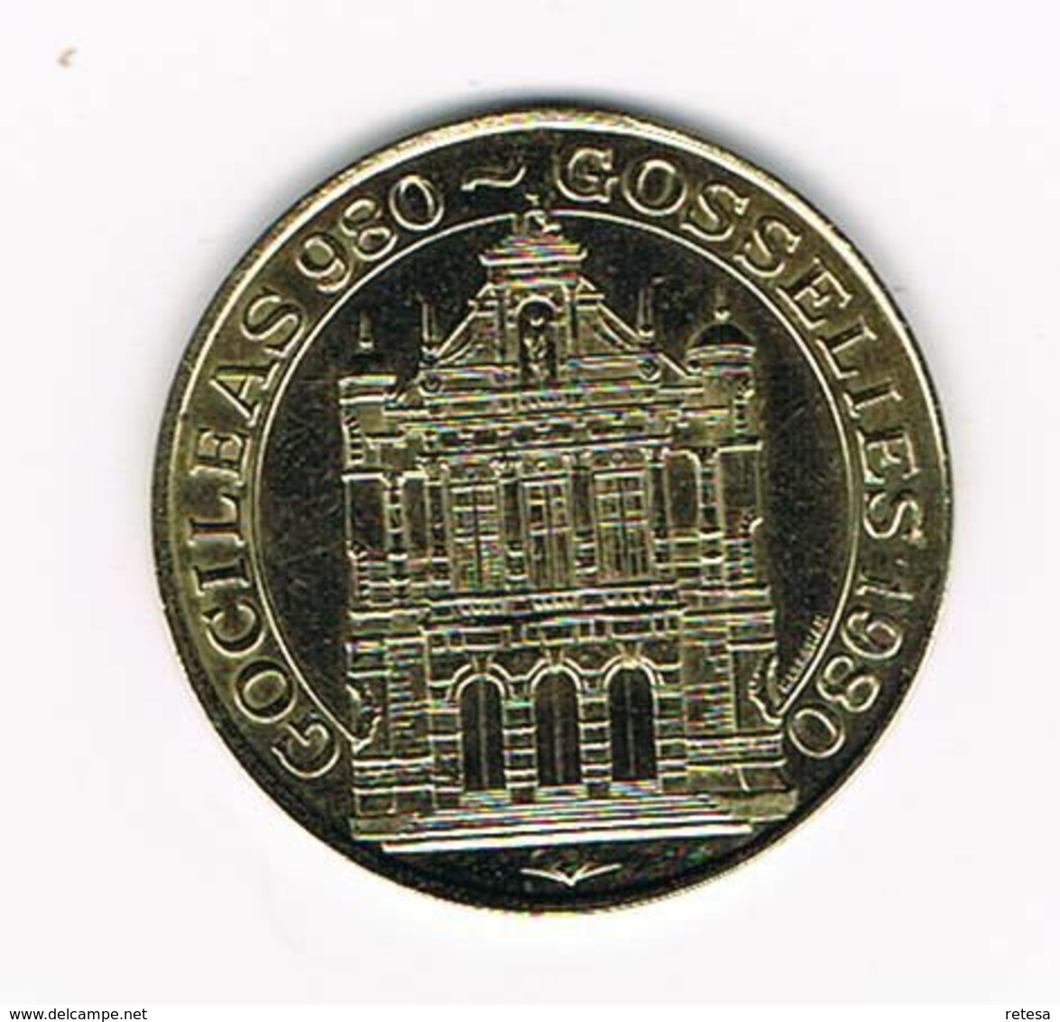 00  GOSSELIES  50 KAROLUS 1980 - Gemeindemünzmarken