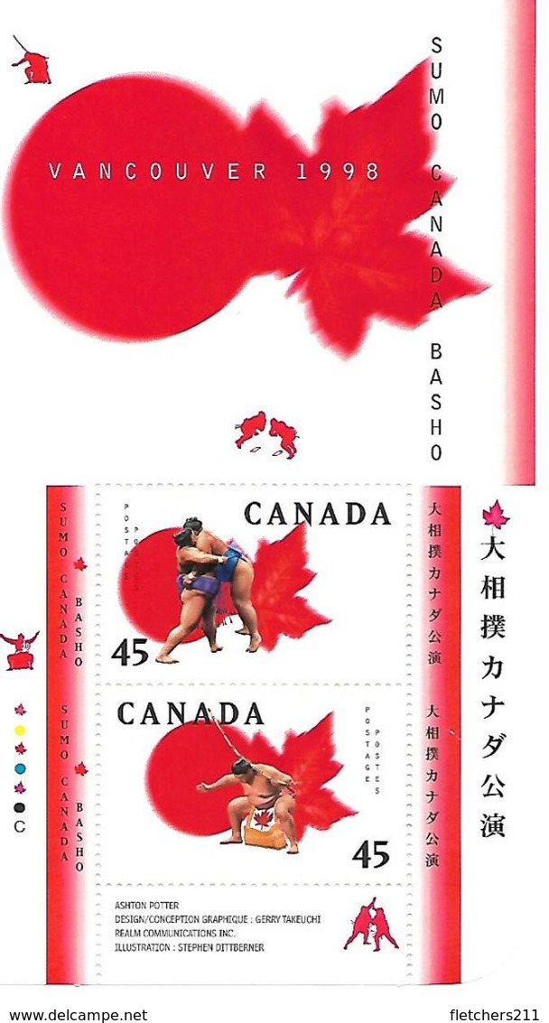 TIMBRE CANADA NEUF 1998 - Bloc Vancouver Sumo. - Blocks & Sheetlets