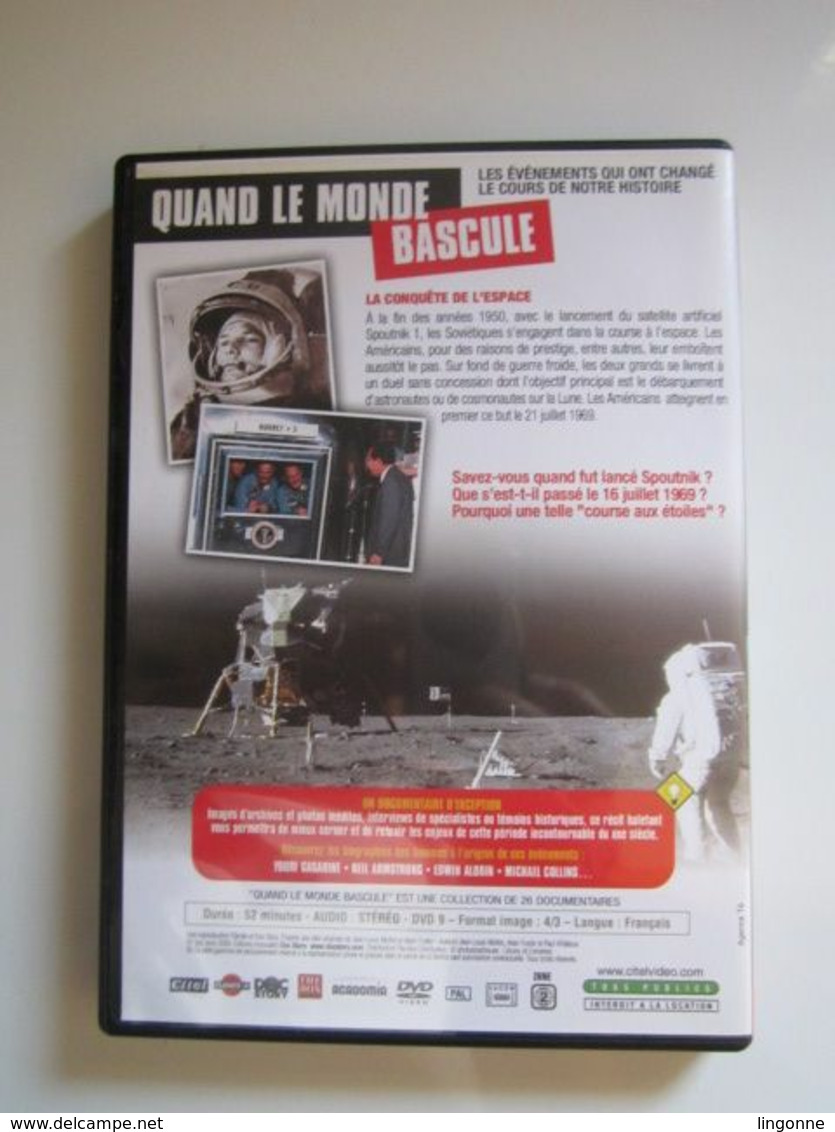 DVD: QUAND LE MONDE BASCULE LA CONQUETE DE L'ESPACE - Documentary