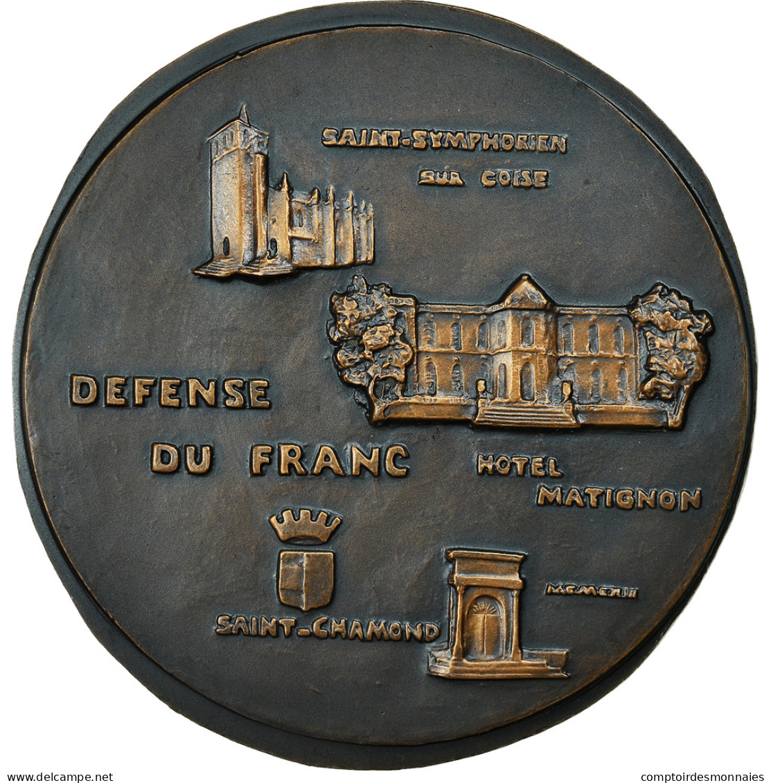 France, Médaille, Antoine Pinay, Défense Du Franc, Politics, Society, War - Other & Unclassified