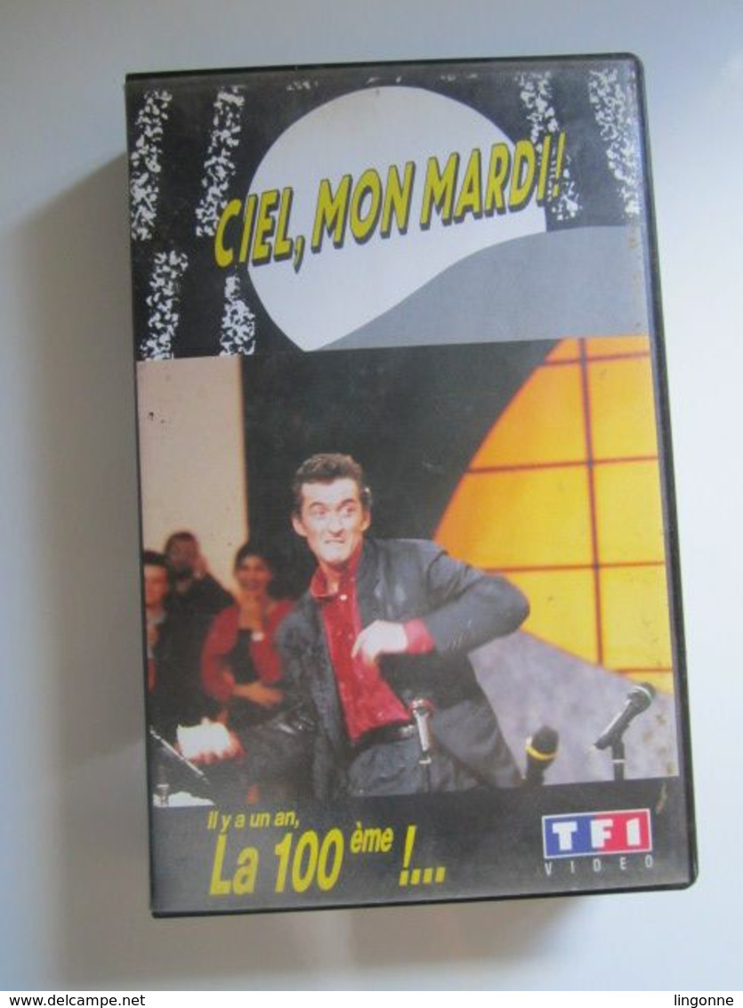 CASSETTE VIDEO VHS CIEL, MON MARDI ! Il Y A Un An LA 100 ème !...  Christophe Dechavanne - Series Y Programas De TV