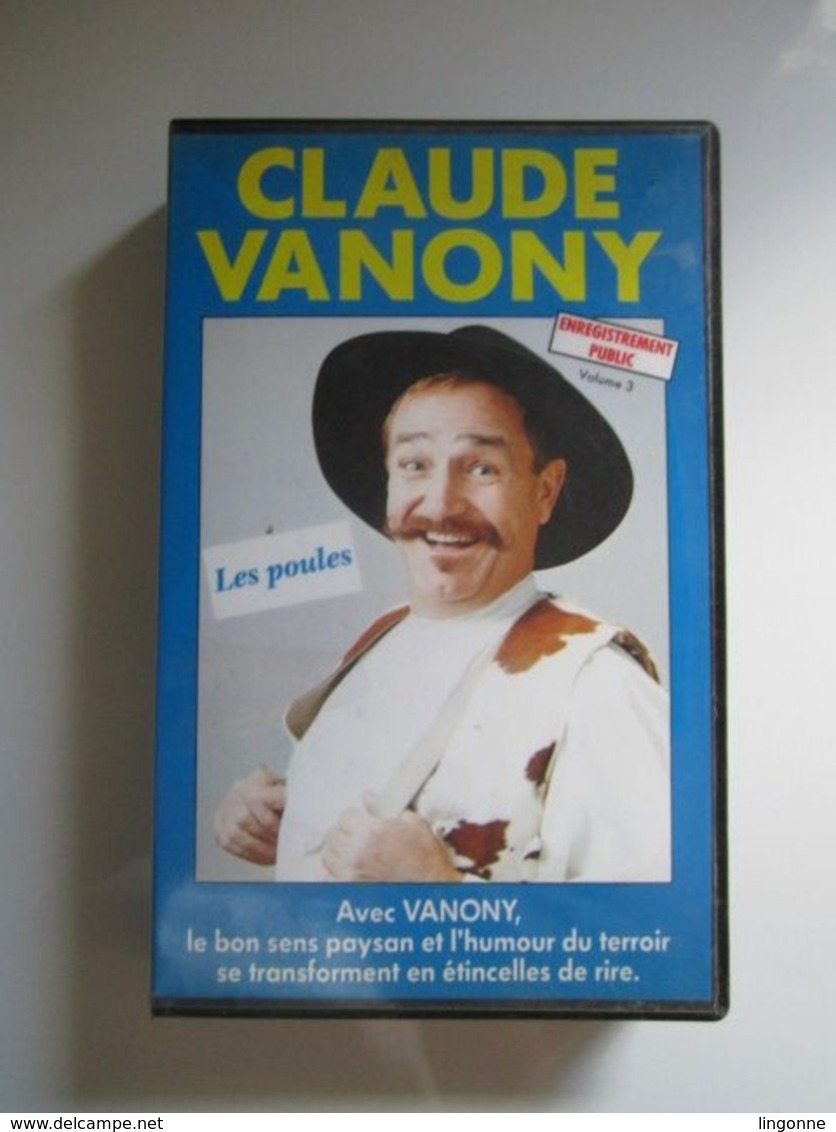 CASSETTE VIDEO VHS Claude VANONY. LES POULES. Enregistrement Public. - Concert & Music