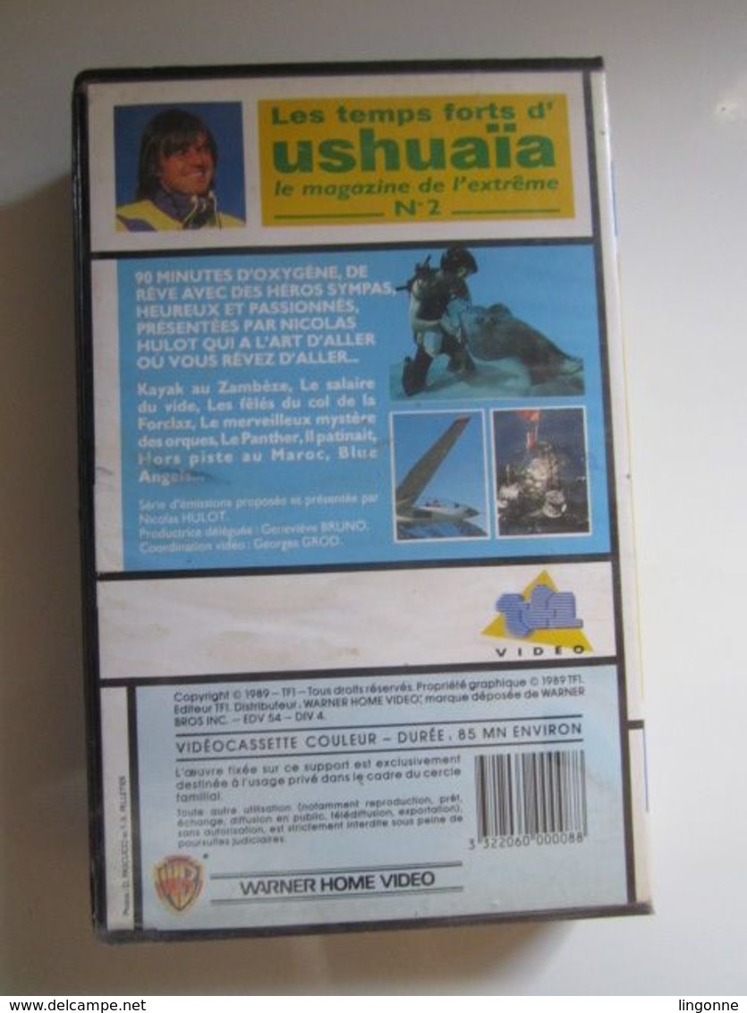 CASSETTE VIDEO VHS USHUAÏA Nicolas HULOT Le Magazine De L'extrême. - Documentaires