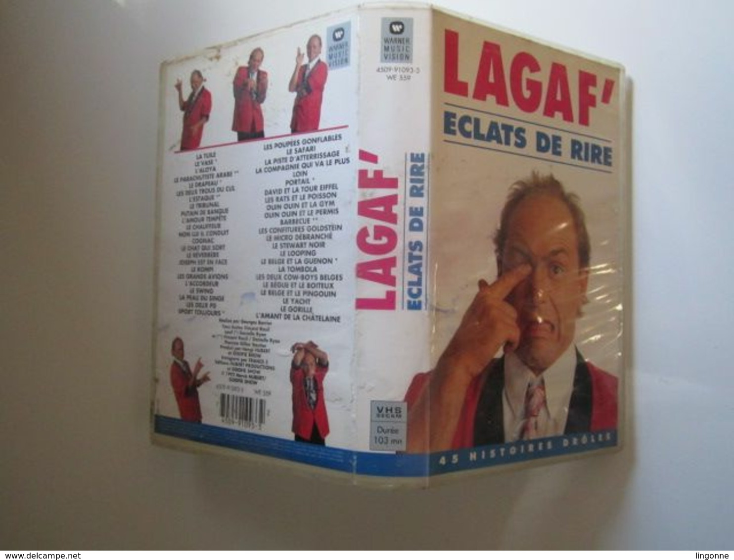 CASSETTE VIDEO VHS LAGAF' Eclats De Rire (jaquette Abimée) - Concert Et Musique