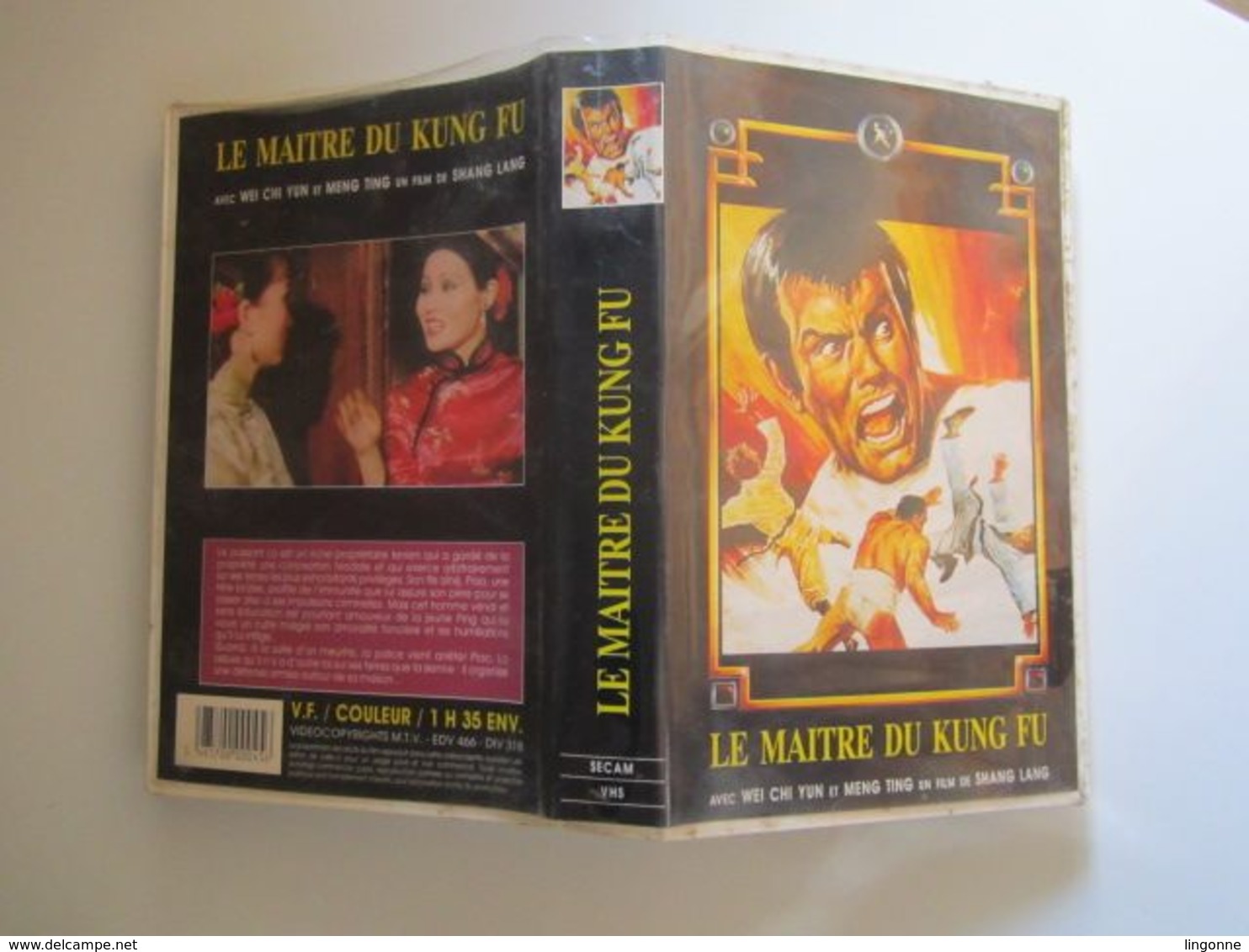 CASSETTE VIDEO VHS LE MAÎTRE DU KUNG FU - Action, Aventure