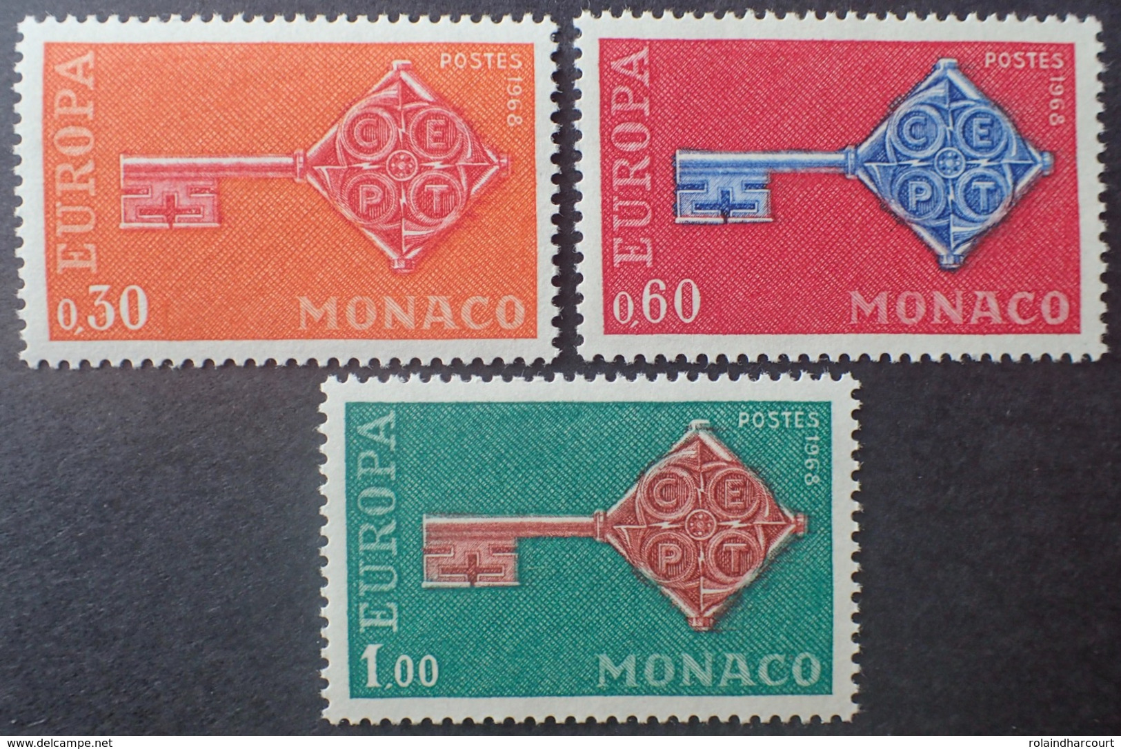 DF40266/2154 - 1968 - MONACO - EUROPA - SERIE COMPLETE - N°749 à 751 NEUFS** - Neufs