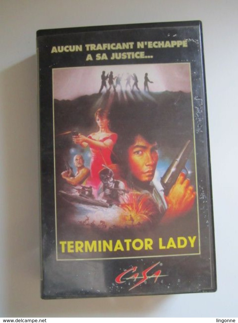 CASSETTE VIDEO VHS TERMINATOR LADY Aucun Trafiquant N'échappe A Sa Justice - Acción, Aventura