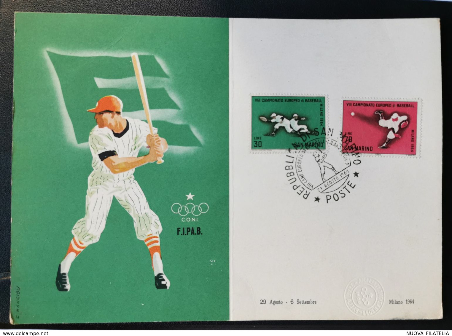 SAN MARINO 1964 BASEBALL - Abarten Und Kuriositäten