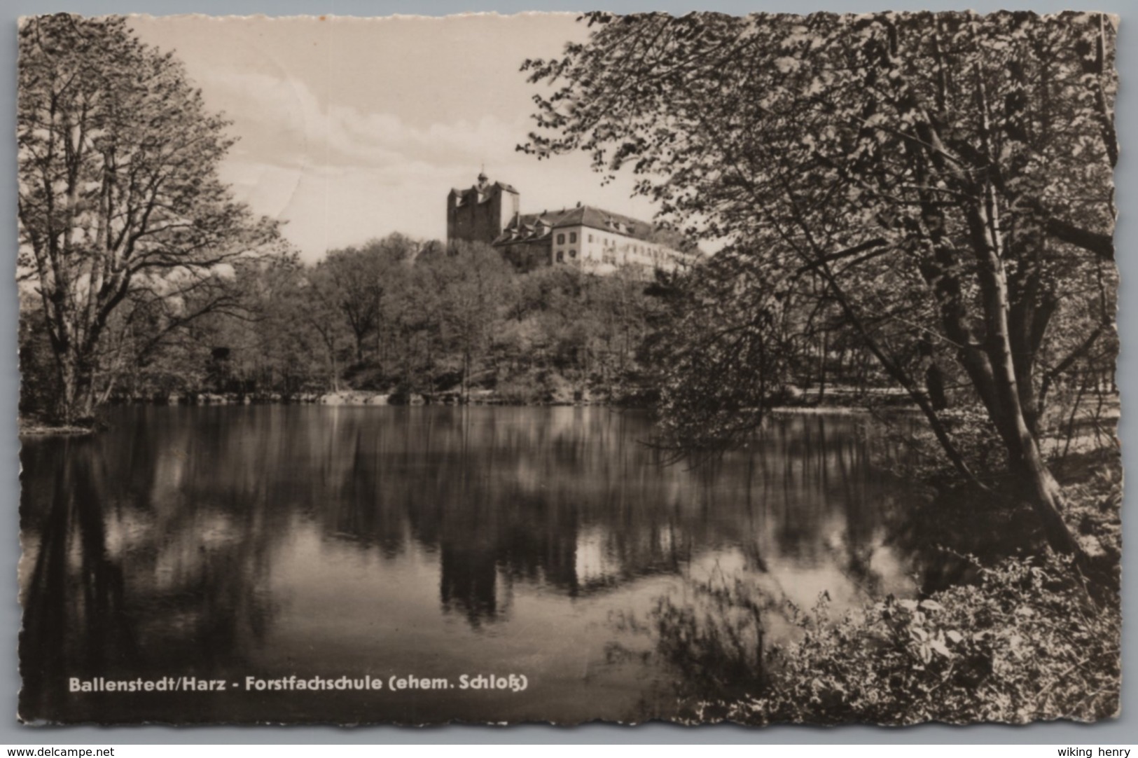 Ballenstedt - S/w Forstfachschule 1   Ehemaliges Schloß - Ballenstedt