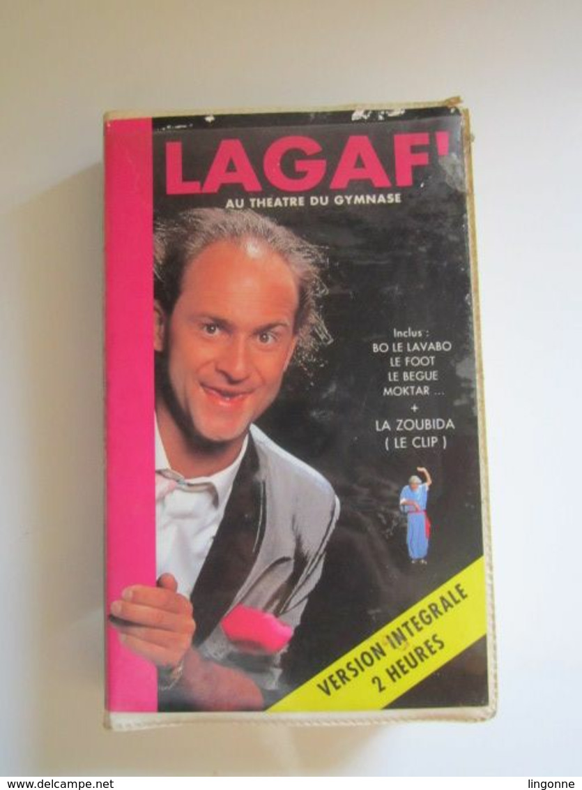 CASSETTE VIDEO VHS LAGAF' Au Théâtre Du Gymnase (jaquette Abimée) - Conciertos Y Música