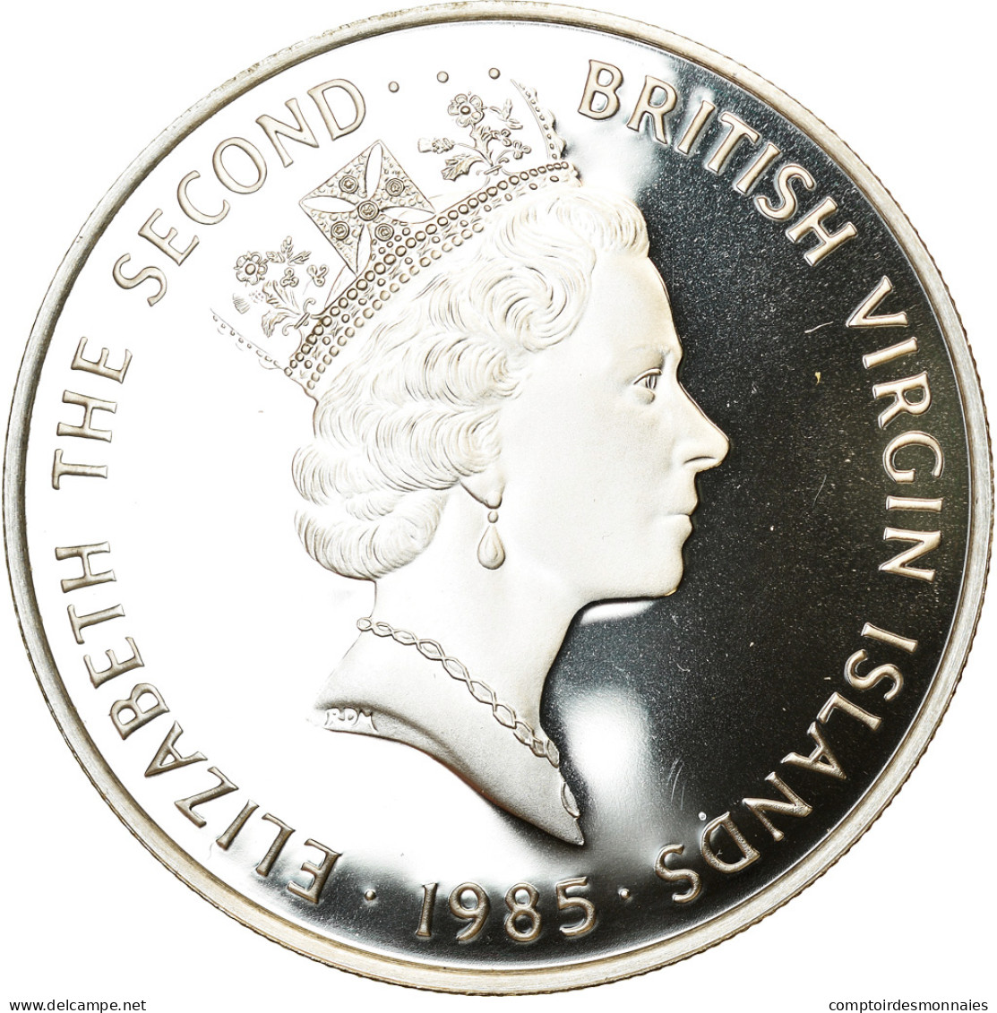 Monnaie, BRITISH VIRGIN ISLANDS, Elizabeth II, 20 Dollars, 1985, Franklin Mint - Britse Maagdeneilanden