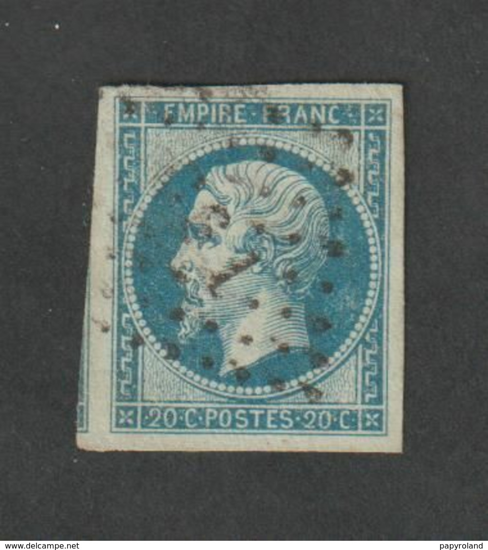 Timbres - N°14 Ad - Type  Napoléon III , Légende  Empire Franc  -  1854  - Oblitéré - - Otros & Sin Clasificación