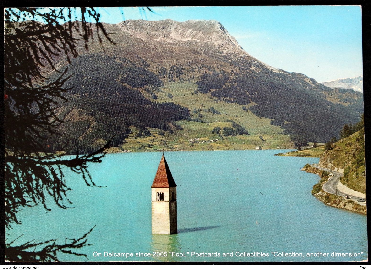Reschensee Mit Ortlergruppe Vinschgau Turm Des Versunkenen Graun Lago Di Resia South Tyrol Italy The Bell Tower - Nauders
