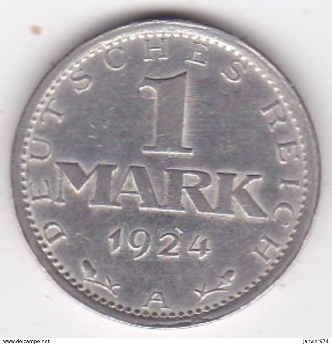 1 Mark 1924 A Berlin , En Argent - 1 Mark & 1 Reichsmark