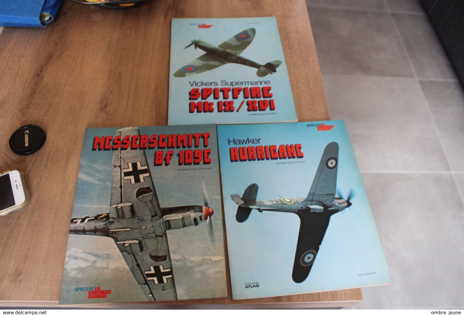 Lot De 3 Revues : Spécial Dernière Guerre - MESSERSCHMITT 109 - HAWKER HURRICANE - SPITFIRE MK IX / XVI - Aviazione