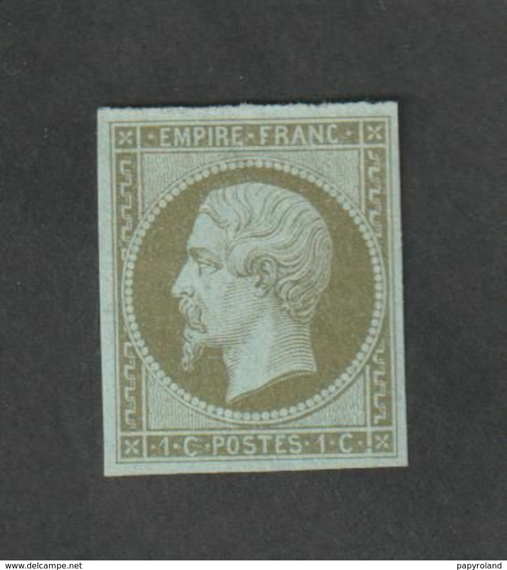 Timbres - N° 11  -  Type  Napoléon III , Légende  Empire Franc  -  1860 -  Neuf Avec Charnière -sans Gomme - Signé - - Altri & Non Classificati