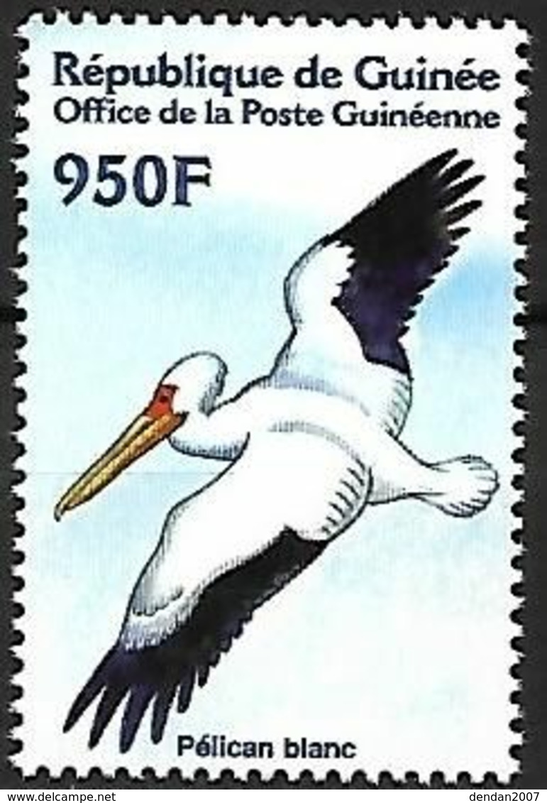 Guinea (Guinée) - MNH ** 2002 :    Great White Pelican -   Pelecanus Onocrotalus - Pelikane