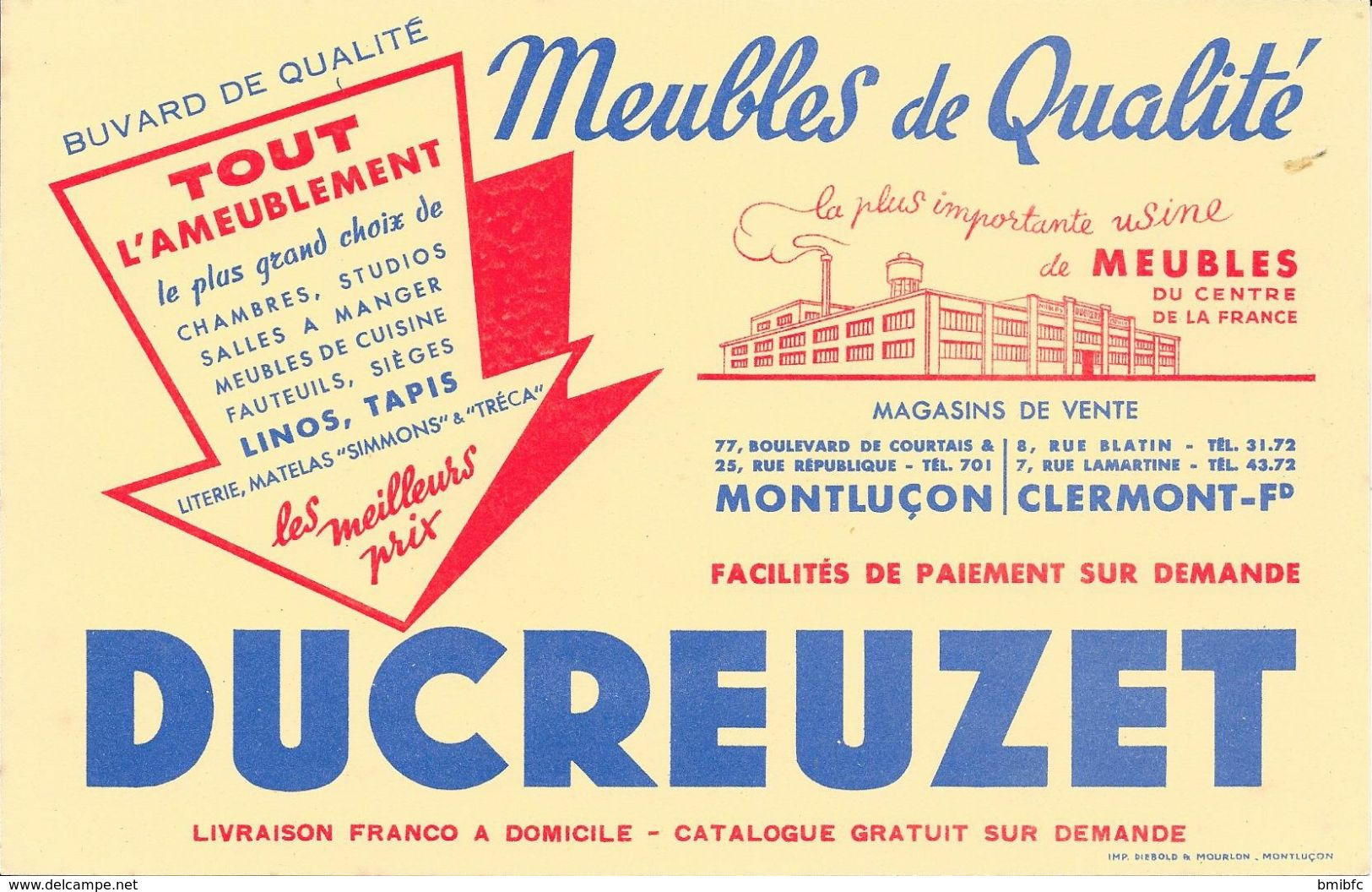 Meubles De Qualité DUCREUZET - Magasins De Vente MONTLUCON - CLERMONT-Fd - M