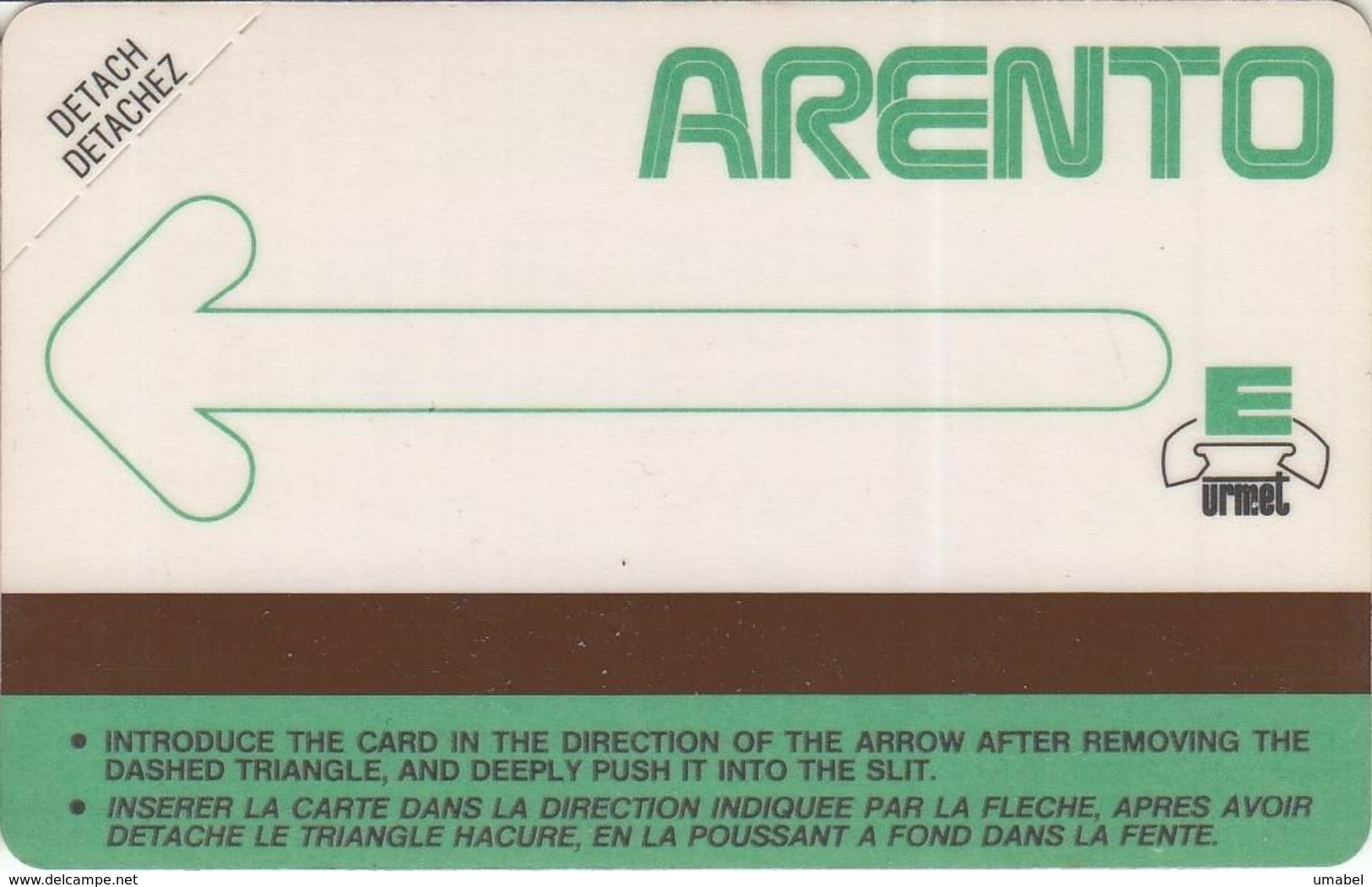 Egypte Test Card, Green Arrow No Value Mint - Egypte