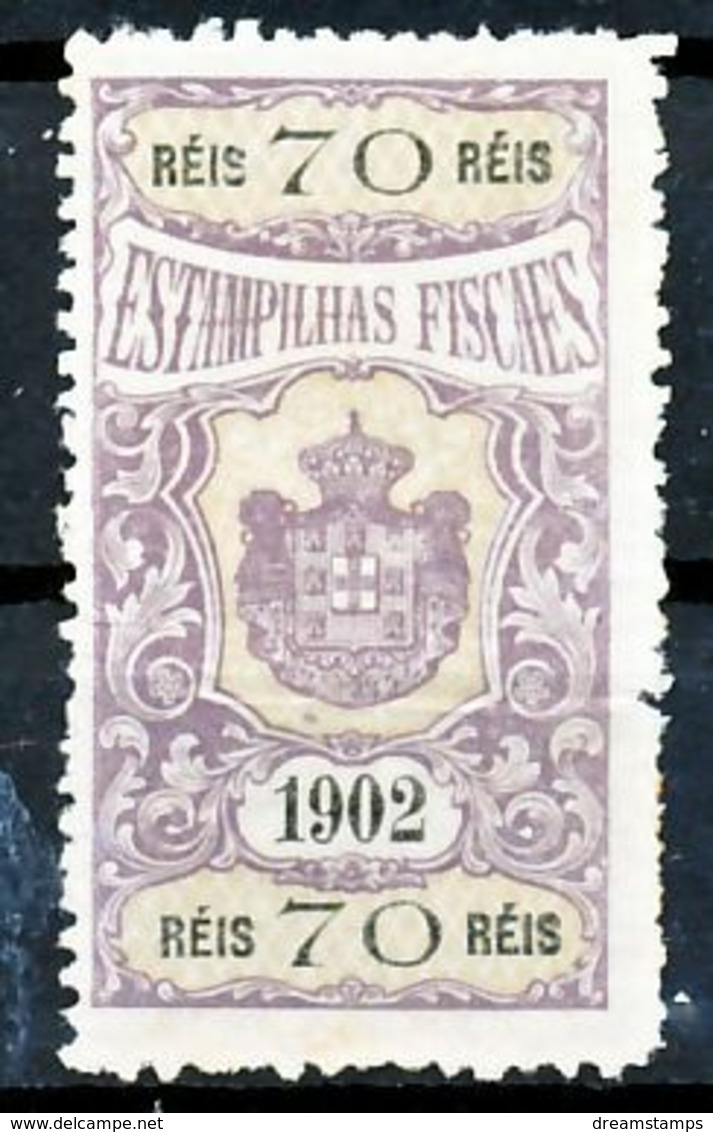 !										■■■■■ds■■ Portugal Revenues 1902 70 Réis (*) (x13112) - Neufs