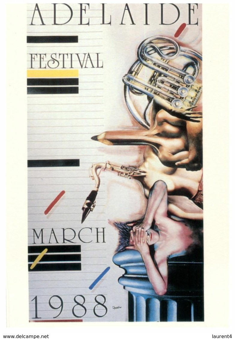 (J 7 ) Australia - SA - Adelaide Festival Poster Reproduction 1988 - Aborigenes