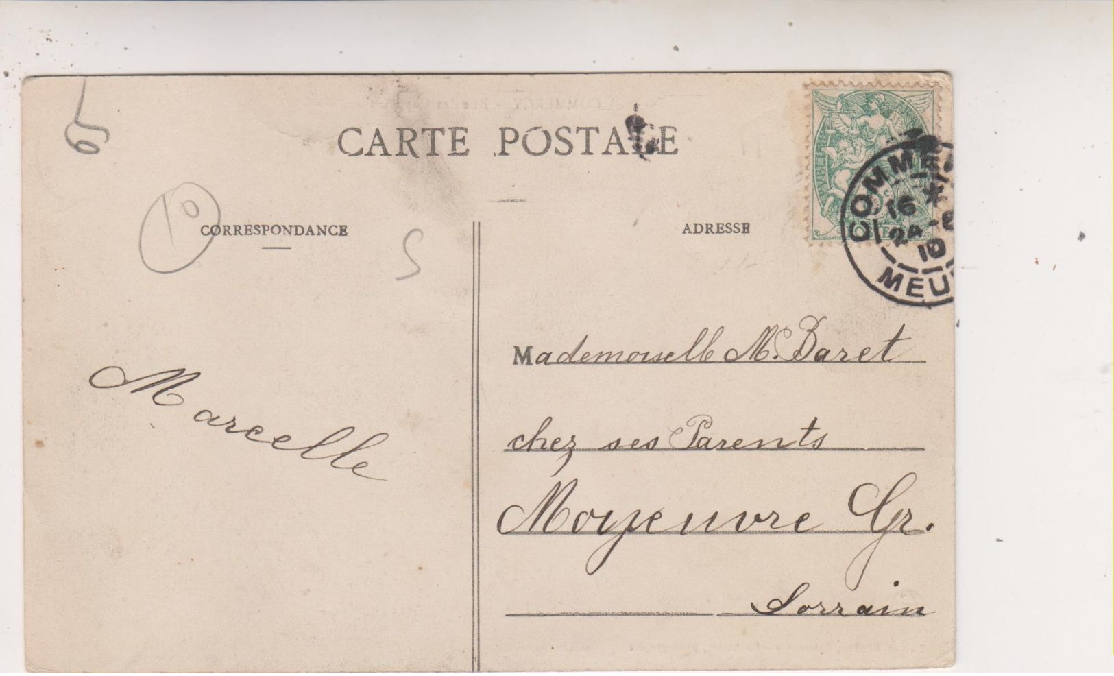 SP- 55 - COMMERCY - La Rue Des Capucins - Defile Militaire  - Timbre - Cachet - 1910 - - Commercy