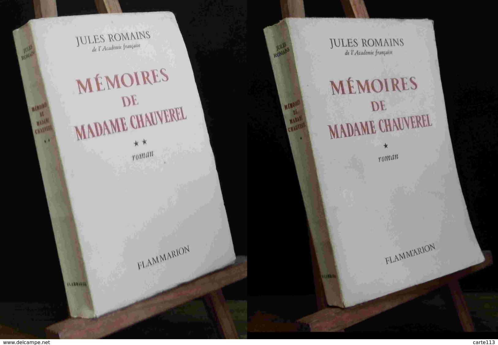 ROMAINS Jules    - MEMOIRES DE MADAME CHAUVEREL - 2 VOLUMES - Sonstige & Ohne Zuordnung