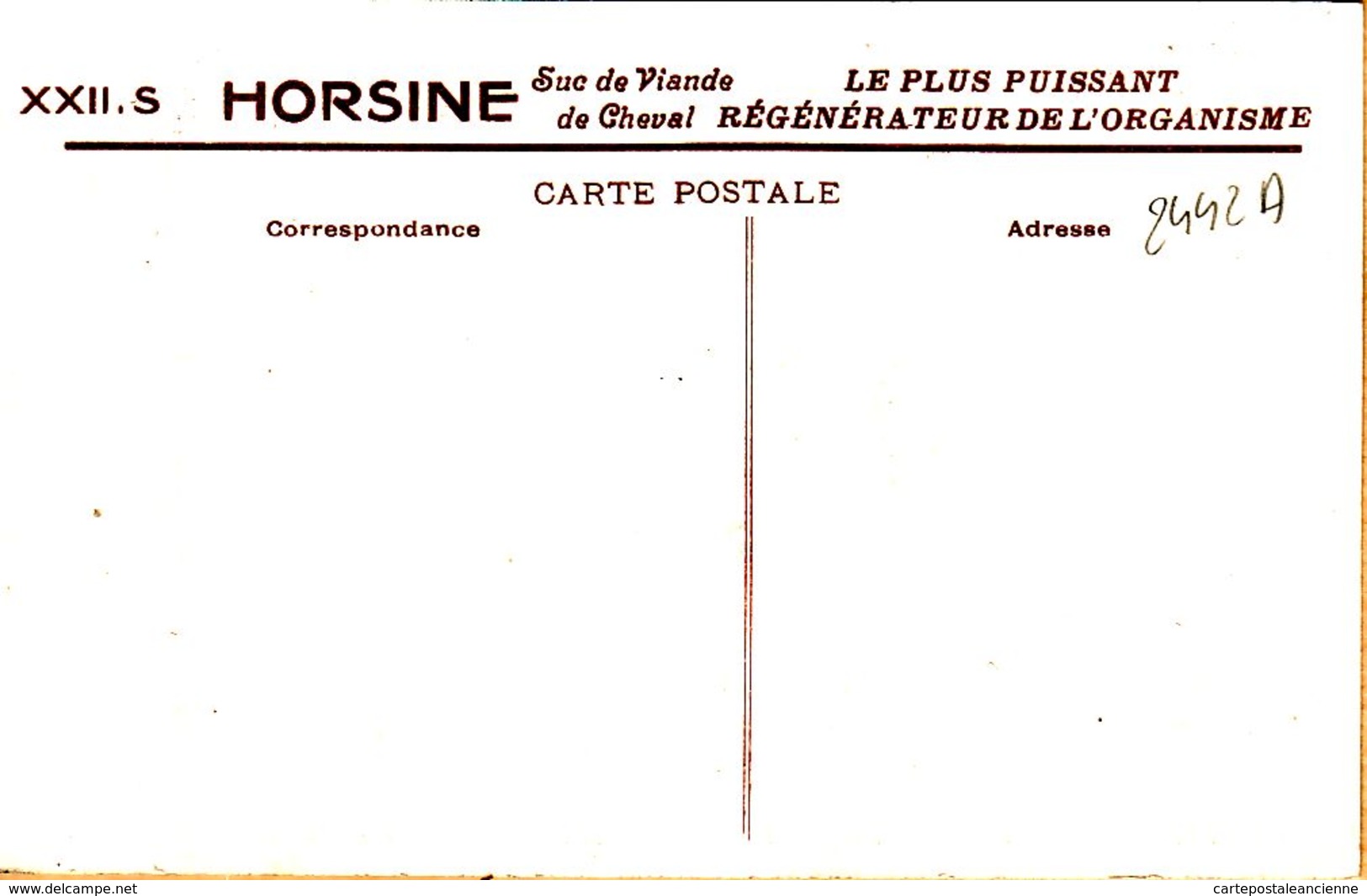 Cppub 108 HORSINE Suc Viande CHEVAL Le Plus Puissant Régénérateur De Organisme LESLIE ALBERT Muséum FLORIZEL PERDITA LO - Pubblicitari