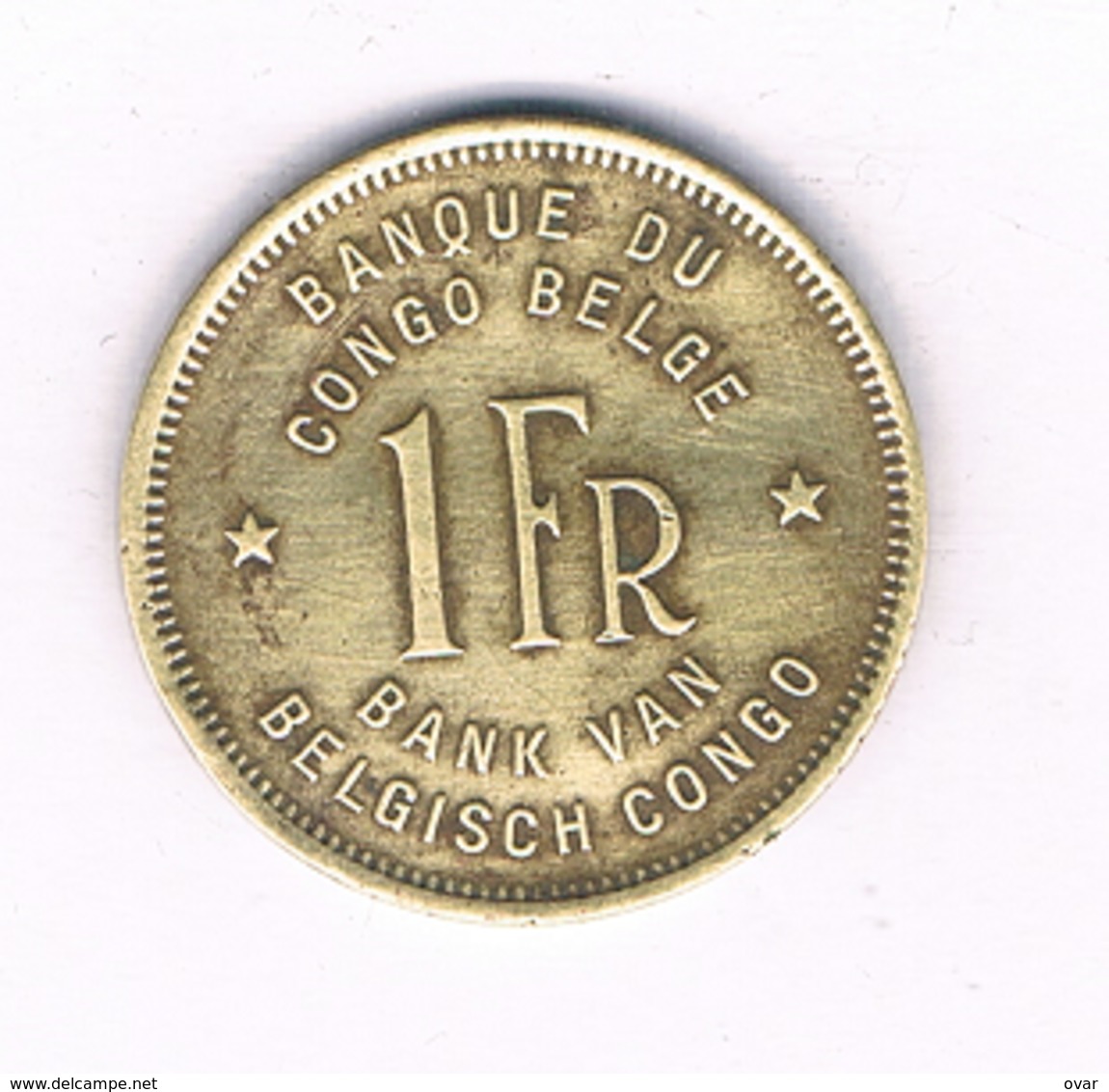 1 FRANC 1949 BELGISCH CONGO /6462/ - 1945-1951: Régence