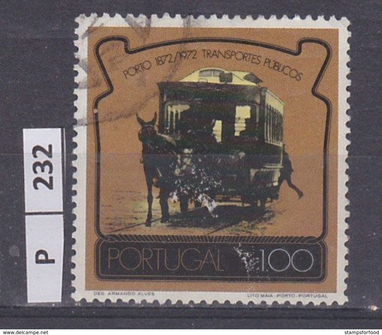 PORTOGALLO     1973	Trasporti Pubblici 1 Usato - Used Stamps