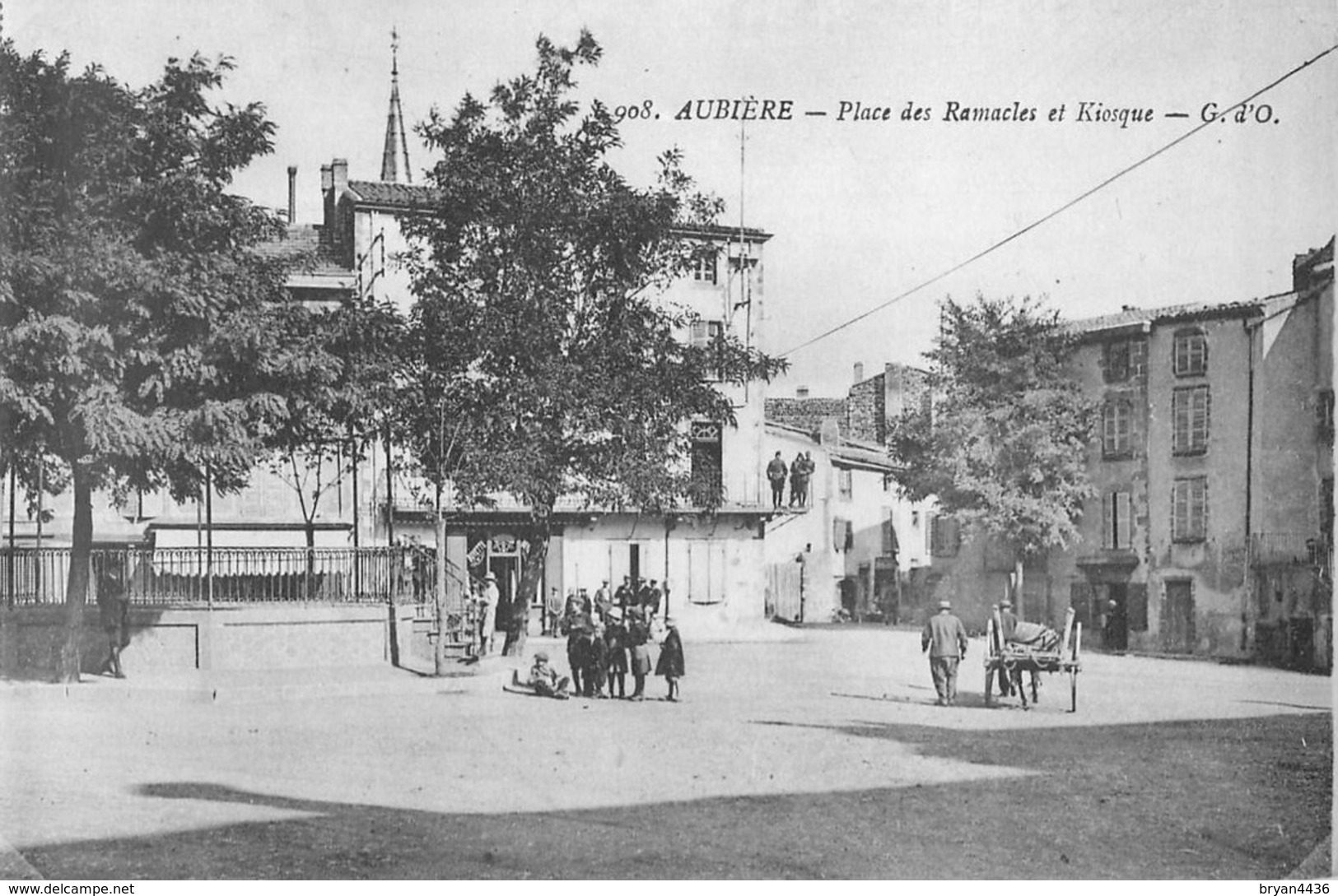 63 - AUBIERE - LE KIOSQUE PLACE DES RAMACLES - édit, G.d'O. N° 908. - Aubiere