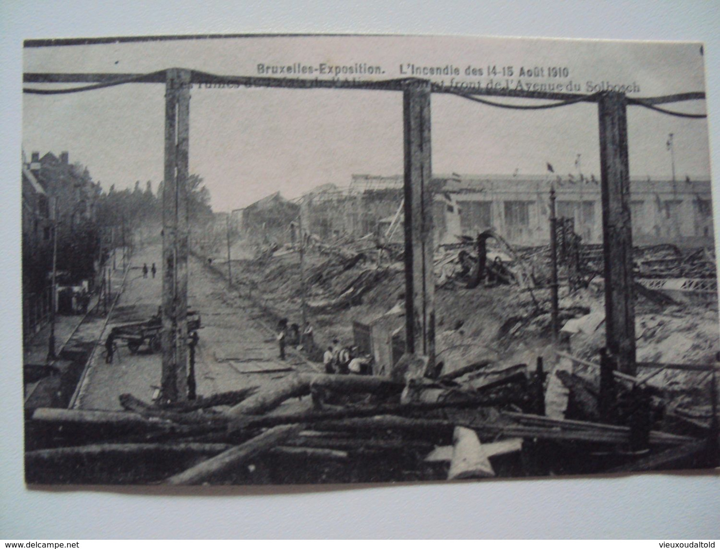 10 CPA / 10 PK  Bruxelles L'Incendie des 14-15 Août 1910 / Brussel Brand 1910    voir description / zie beschrijving