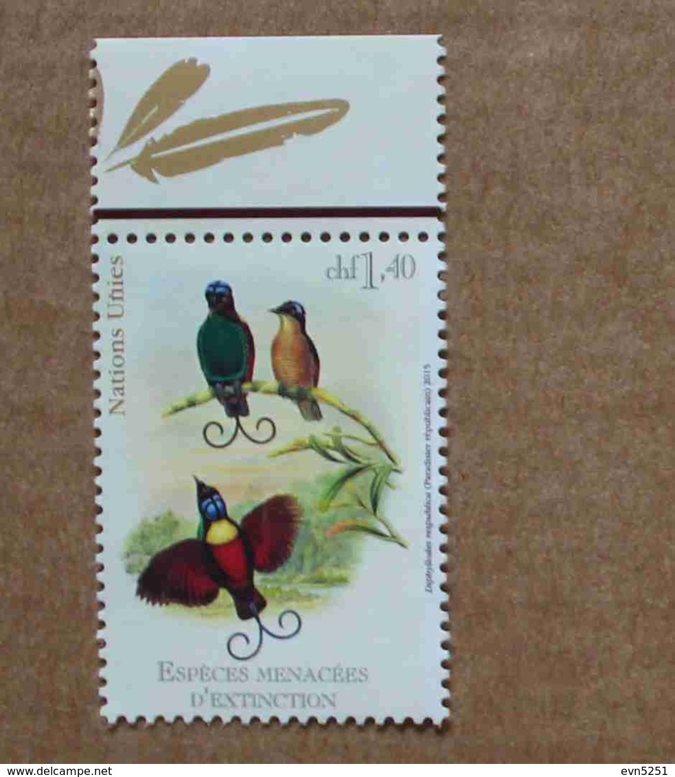 Ge15-01 : Nations-Unies (Genève) / Protection De La Nature - Paradisier Républicain - Unused Stamps