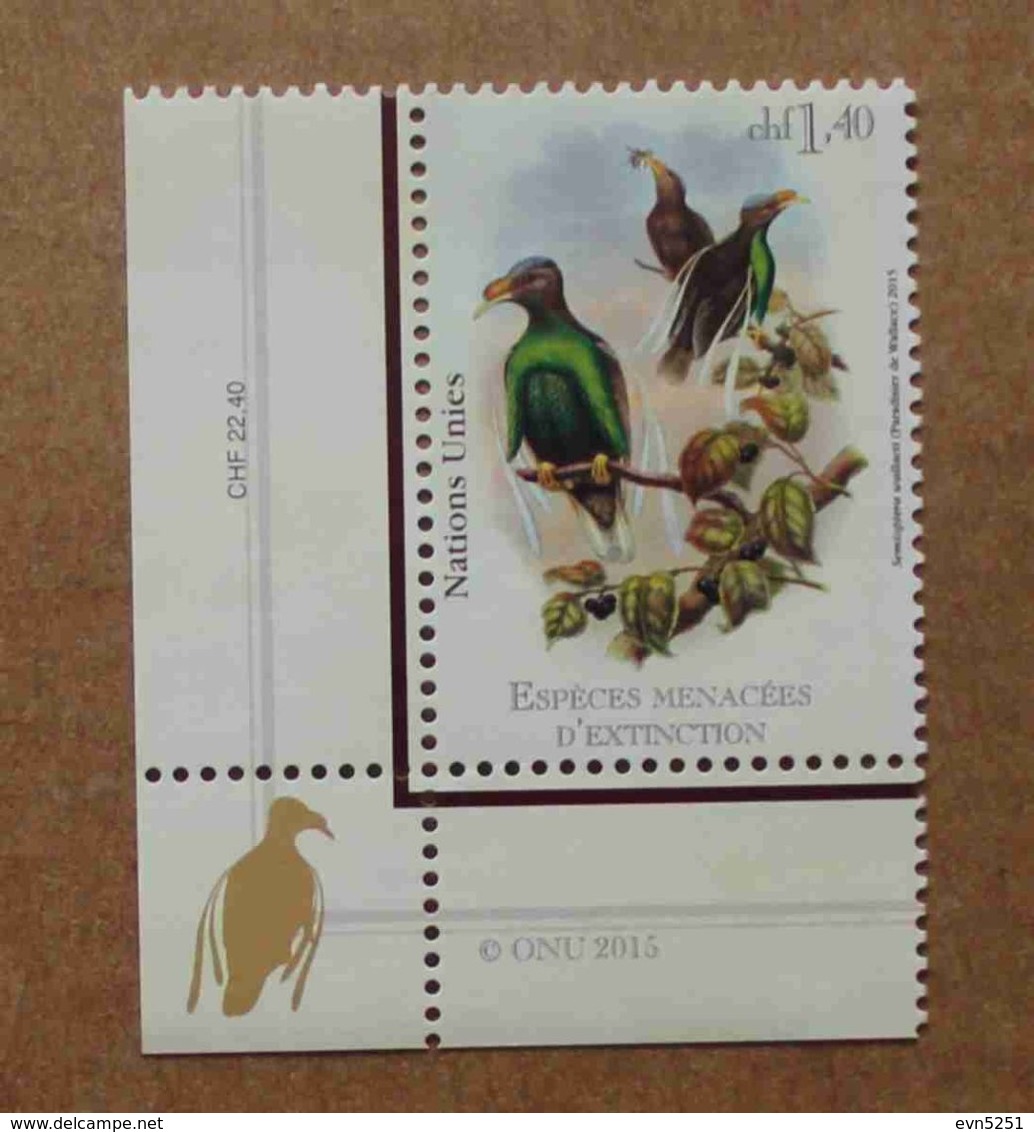 Ge15-01 : Nations-Unies (Genève) / Protection De La Nature - Paradisier De Wallace - Unused Stamps