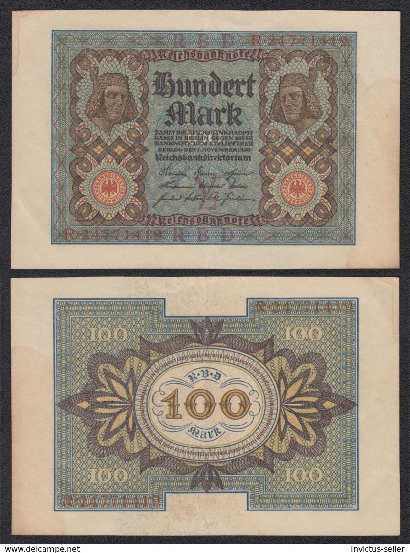 1920  GERMANIA REPUBBLICA DI WEIMAR BANCONOTE TEDESCA 100 HUNDERT MARK GERMANY BANKNOT BILLET DE BANQUE ALLEMAND - 100 Mark