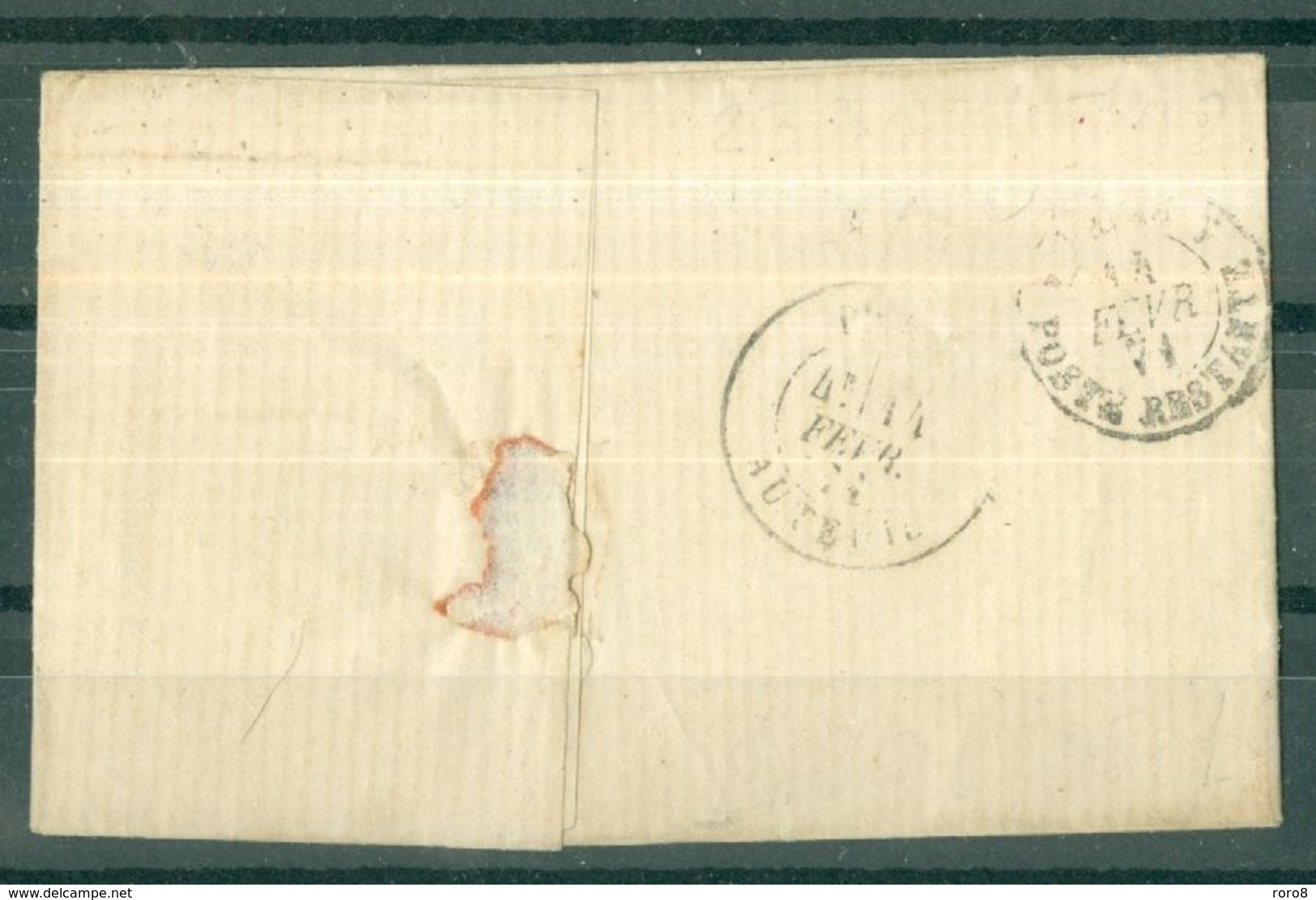 MARQUES POSTALES - Lettre De Février 1871 Adressée En Franchise à Un Garde Mobile à Paris. - 1801-1848: Precursors XIX