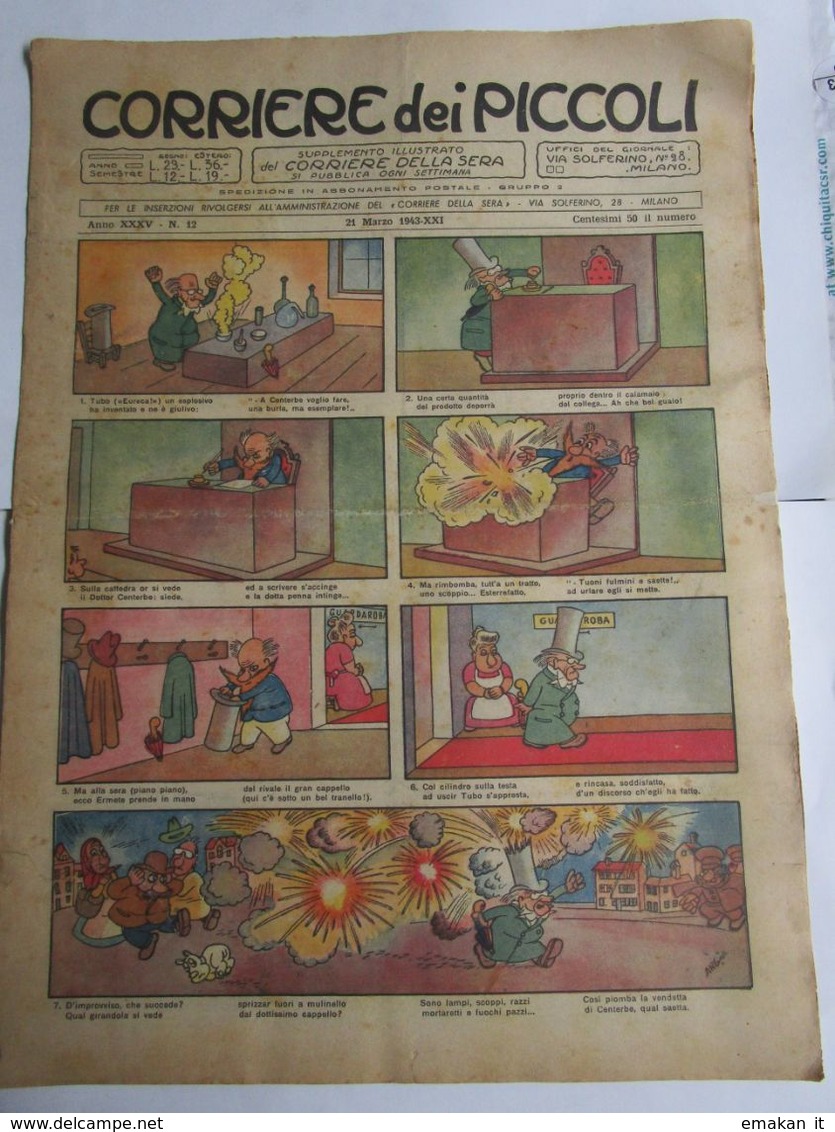 # CORRIERE DEI PICCOLI N 12 / 1943 - Corriere Dei Piccoli