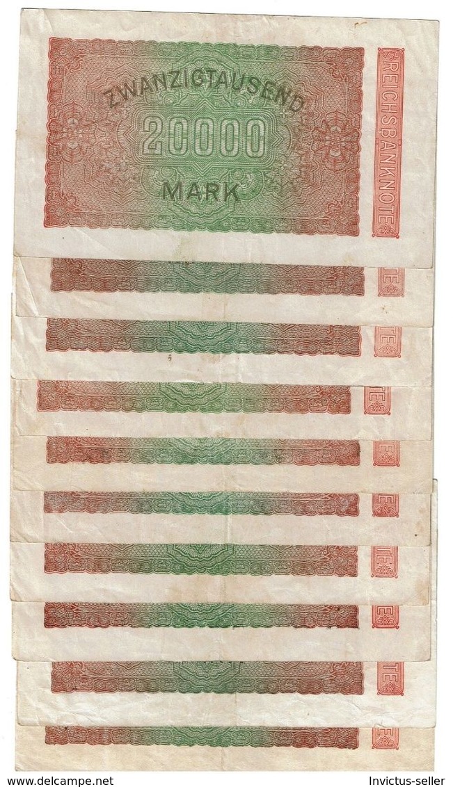 1923  GERMANIA REPUBBLICA DI WEIMAR BANCONOTE TEDESCA 2000 ZWEITAUSEND MARK GERMANY BANKNOT BILLET DE BANQUE ALLEMAND - 20.000 Mark