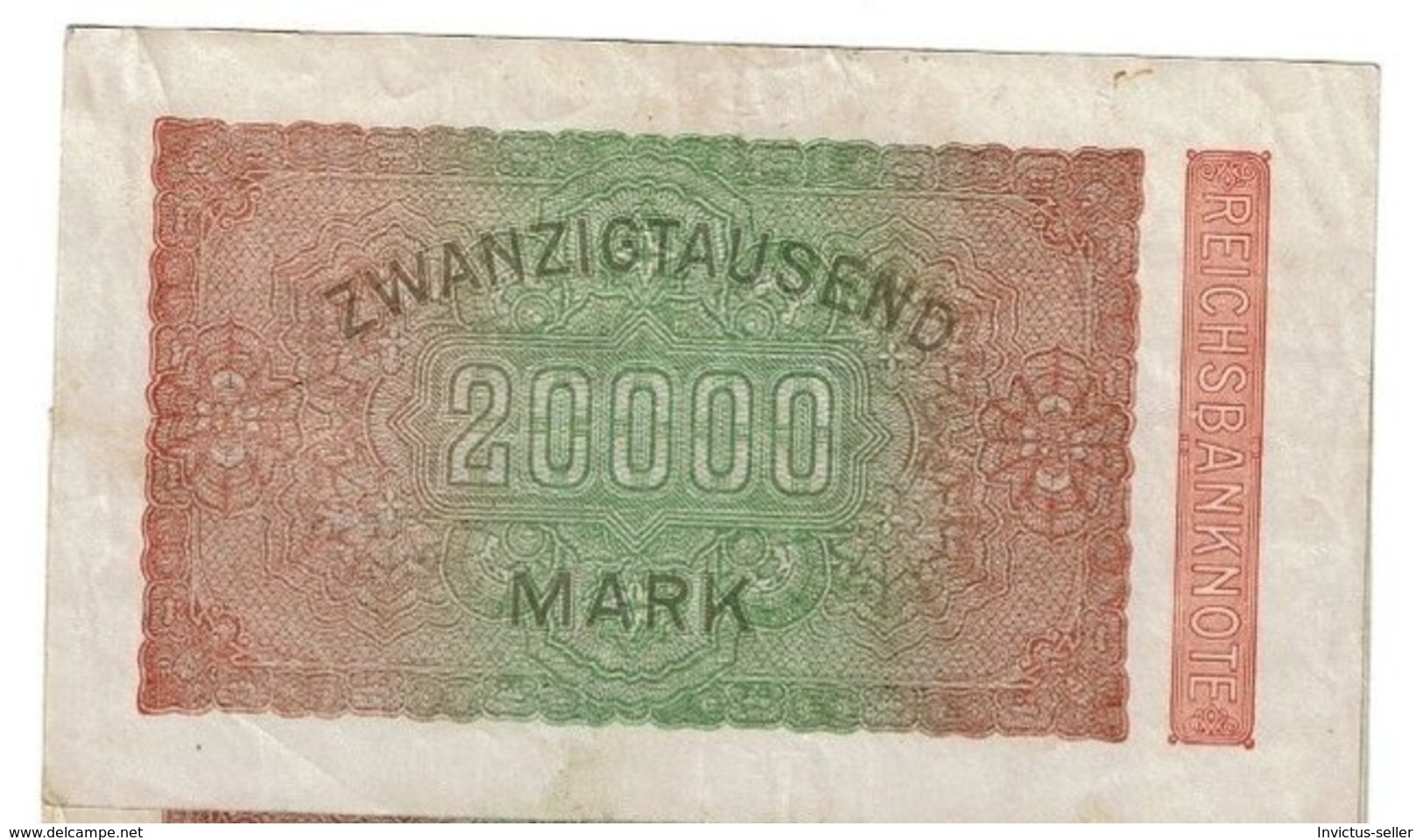 1923  GERMANIA REPUBBLICA DI WEIMAR BANCONOTE TEDESCA 2000 ZWEITAUSEND MARK GERMANY BANKNOT BILLET DE BANQUE ALLEMAND - 20000 Mark